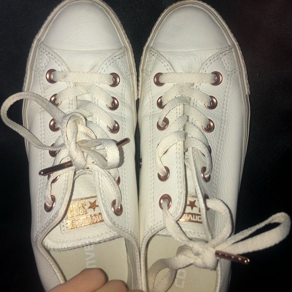 Leather converse!